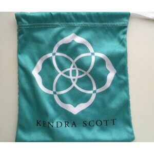 Kendra Scott Teal Jewelry And Accessory drawstring dust bag